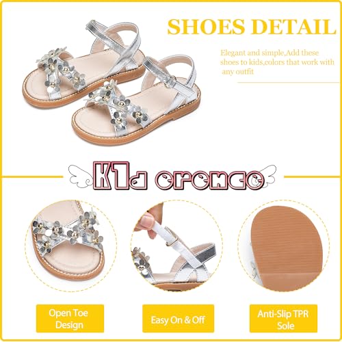 Image of Kiderence Toddler Girls Sandals Little Girls Kids Summer Shoes Toddler Sandals