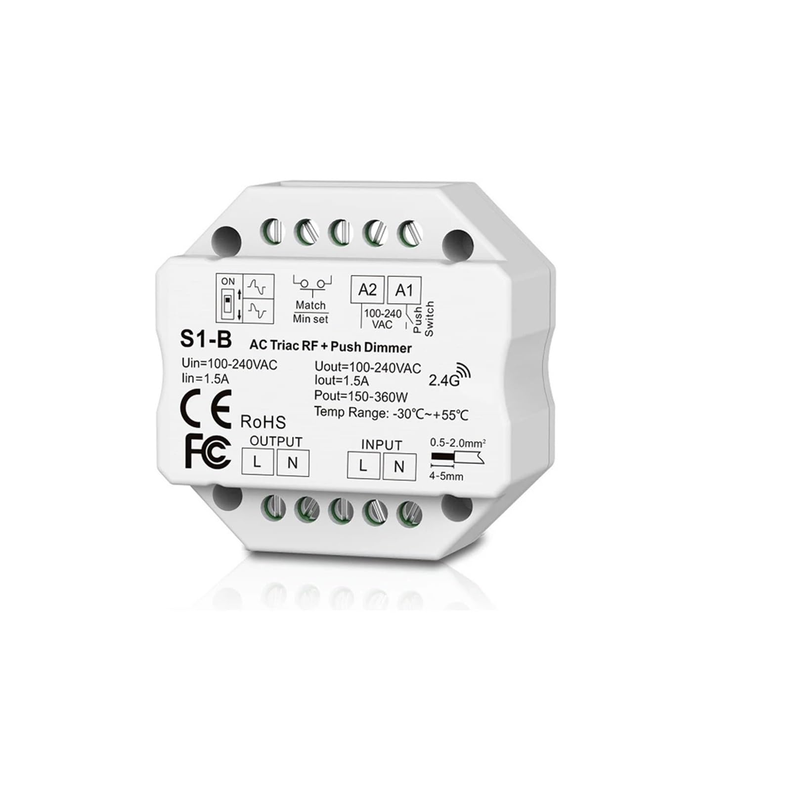 Télécommande de gradation circulaire et interrupteur Triac pour l'ambiance du salon S1 B