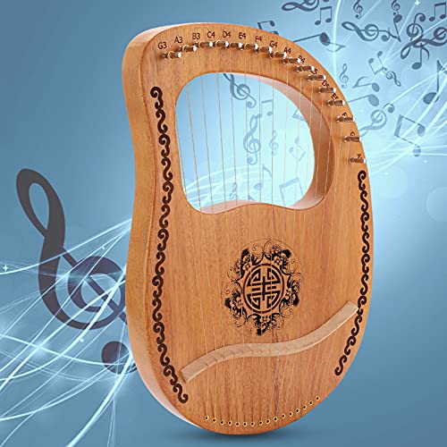 Gek Winkelen Vintage Lyar Harp, 16 String Lier Harp Lier Harp met Stemsleutel voor Lyar Harp Liefhebbers voor Beginners - Image 5