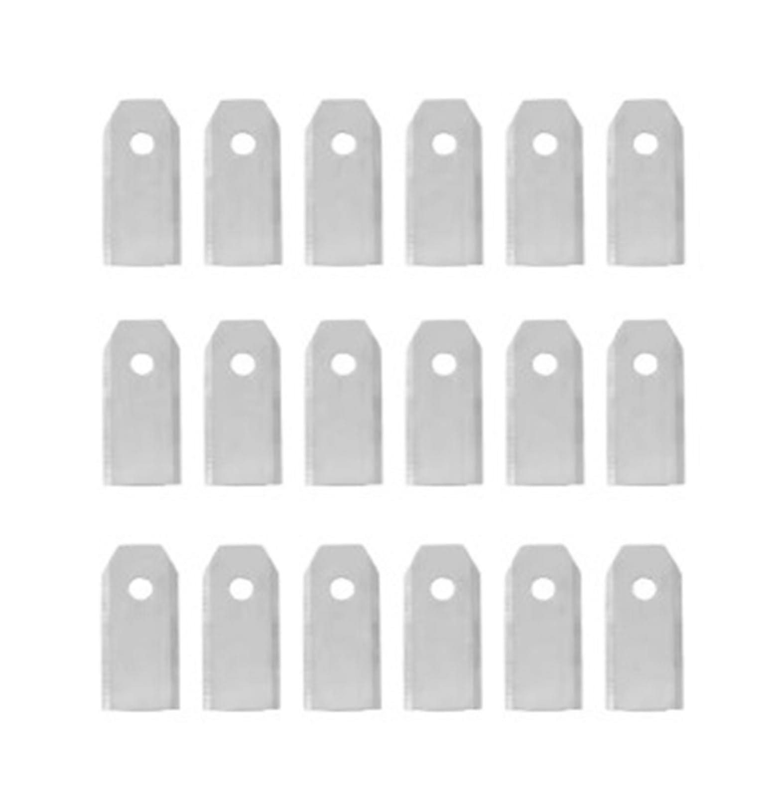 Lama for Tosaerba Lame Di Ricambio for Tagliaerba In Acciaio Inossidabile Lunghezza 43 Mm Accessori for Utensili Elettrici Da Giardino for Tosaerba Robotizzato(18pcs sliver)