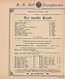 Original Programmheft zur Aufführung