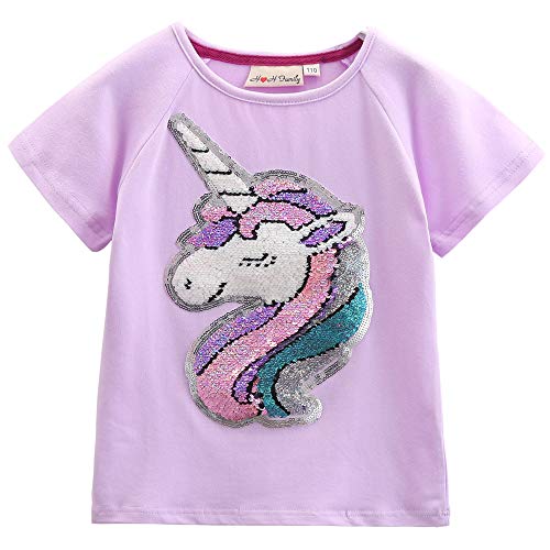 Image of Flip Sequin Unicorn Shirt Tee for Girls 3-12 Years