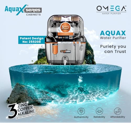 Image of Aqua Swift RO + UV + UF Water Purifier | Copper Zinc Alkaline Technology | TDS Controller | 15L Storage Tank | ISI Certified | 12-Stage Purification System | Suitable for All Water Types(Black TPT)