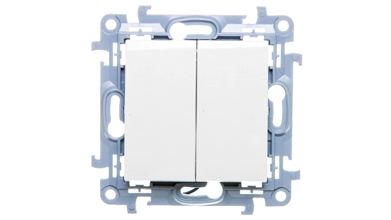 Kontakt-Simon Weiß Cw5bl.01/11 Elektro-Messer, Kunststoff, Ip20, Ip44, 250 V, 10 A, 77 Mm