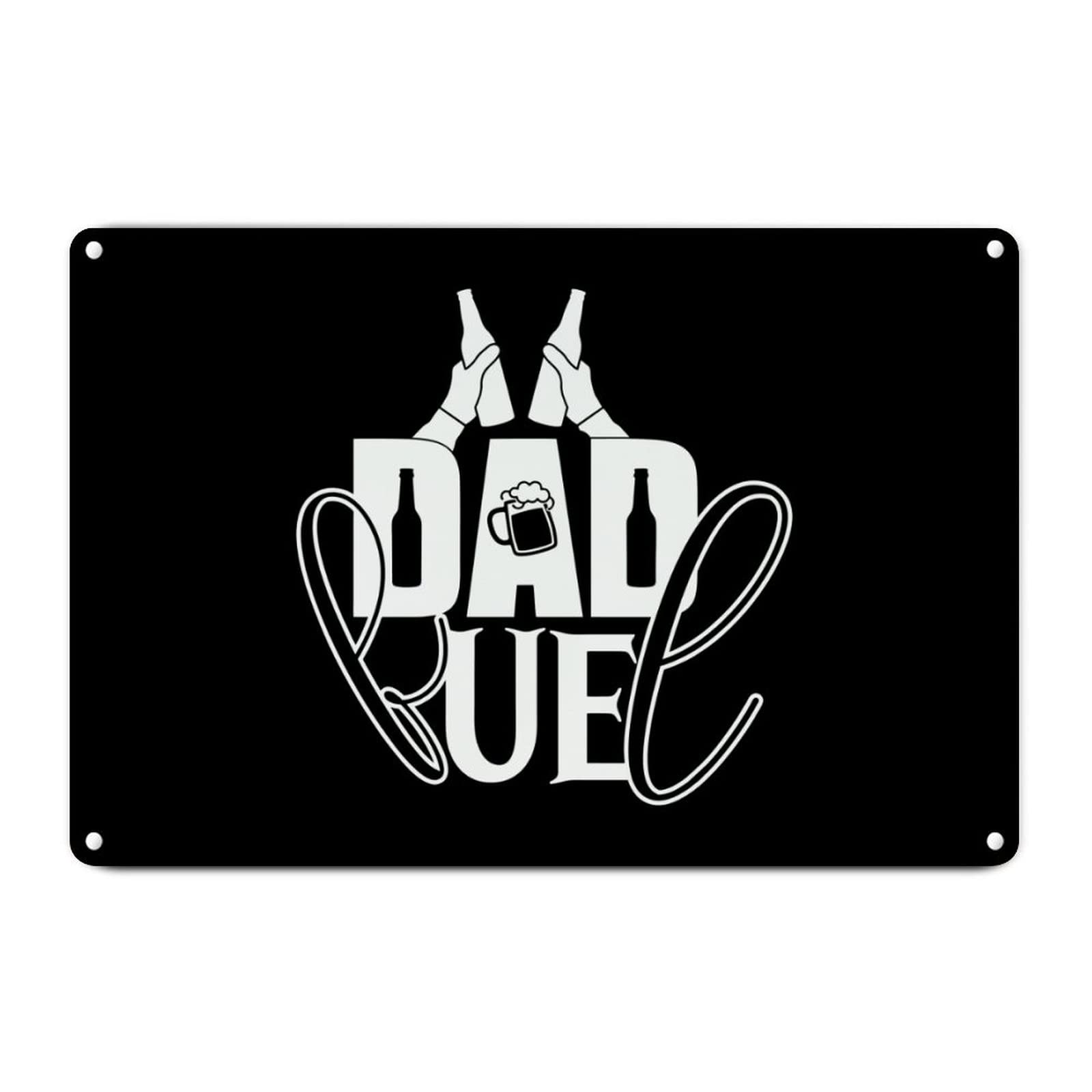 ENEDNATE Vintage Man Cave Aluminum Tin Metal Sign 8x12 Inch Dad Fuel1 Retro Street Metal Signs for Indoor Outdoor Garden Patio Yard Cafe Pub Home Decor