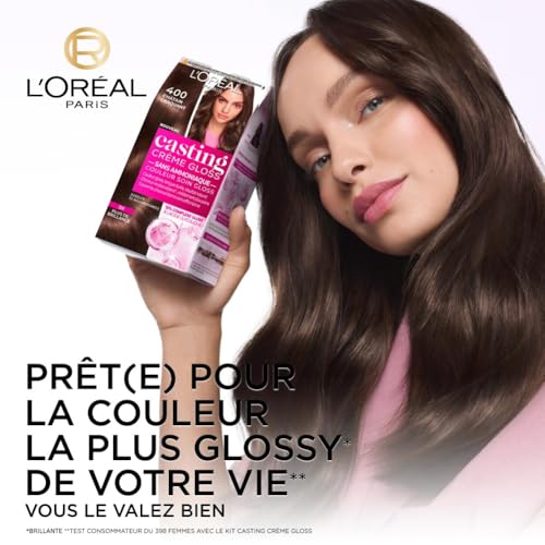 Coloration 4.15 Glacé Sans Ammoniaque Gloss Ultra Glossy Casting Crème Gloss 'oreal Paris La Boîte - vue 3