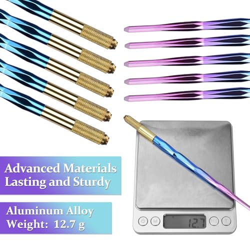 ATOMUS Microblading Pen Kit Complete Semi Permanent Eyebrow Pen kit Tool for Professional Tattoo Eyebrow Manual Pen 18U 5RS Eyebrow Microblades Tattoo Supplies - Image 4