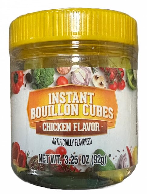 Cubos de caldo instantáneo sabor pollo peso neto 3.25 oz (92 g)