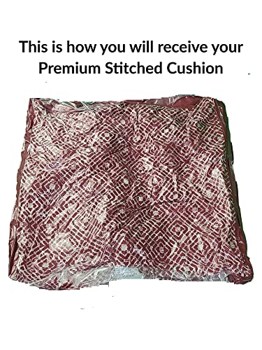 Red Hadrian Tile Replacement Cushion 20 X 20 X 4 In (Set Of 2 Shipped In Re-Sealable Vacuum Storage Bag) For Outdoor Patio Furniture #TOP6