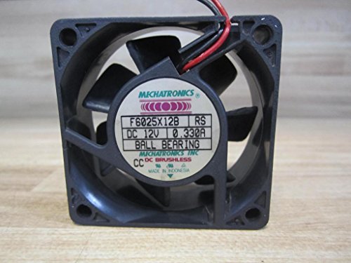 MECHATRONICS F6025X12B 12V 0.33A 6025 6cm 2Wire Cooling Fan
