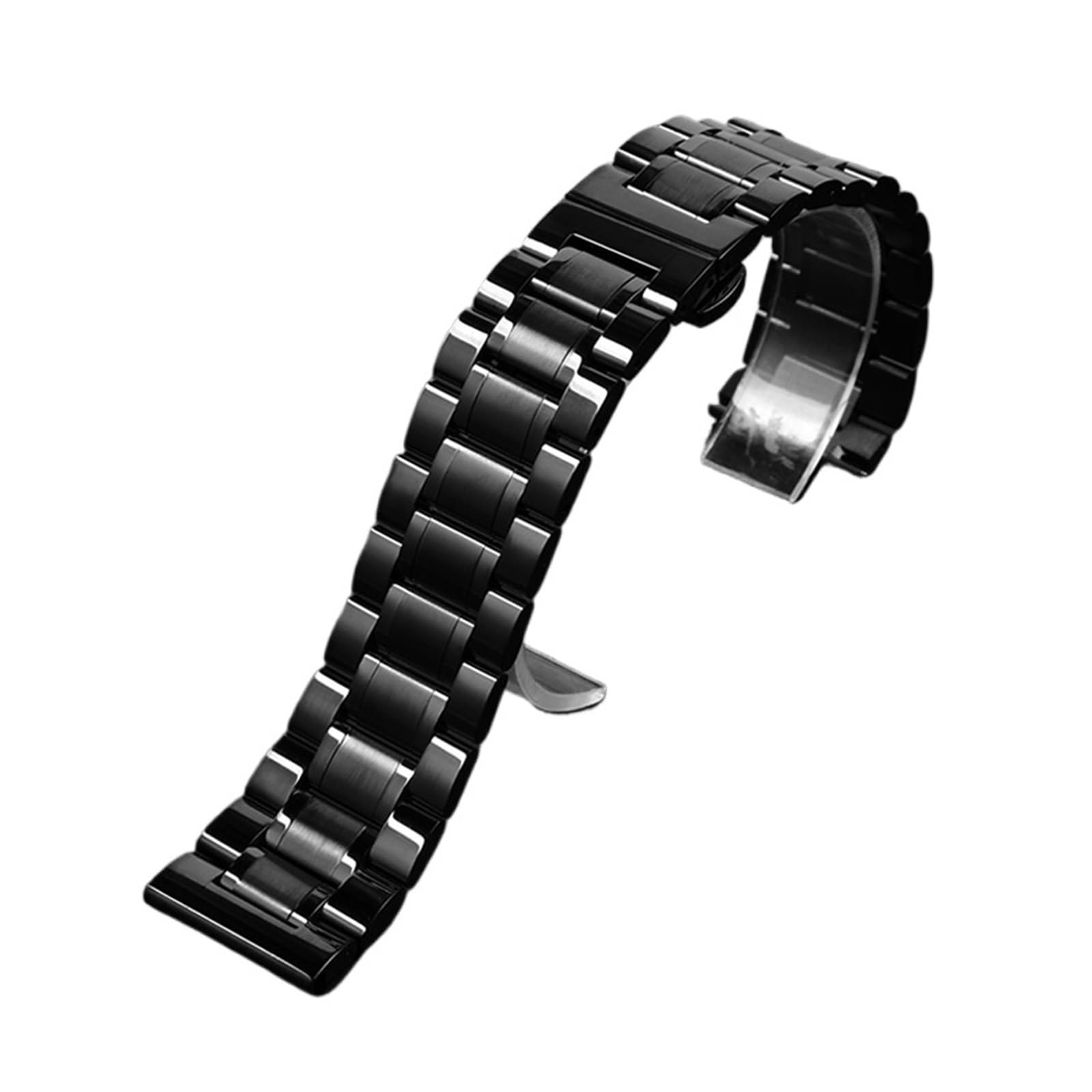 Bracelet Armani acier noir mat pour remplacer maillons rayés - 6