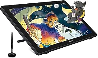 HUION Kamvas 24 Graphics Drawing Tablet Monitor, 2.5K QHD 23.8 Inch Pen Display with 8192 Levels Battery-free Stylus and Adjustable Stand - for Remote Office & E-learning