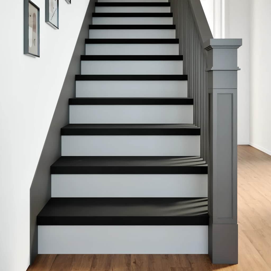 2 peldaños para escaleras de madera maciza de roble marrón oscuro, 80 x 25 x 2 cm, escalones de madera robustos para renovación de escaleras y alféizar de ventana, placas para escalones