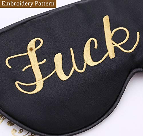 Coucoland-100-Mulberry-Silk-Funny-Sleeping-Eye-Mask-Cover-Blindfold-for-Sleep-Adjustable-Head-Straps-with-Two-Ear-Plugs
