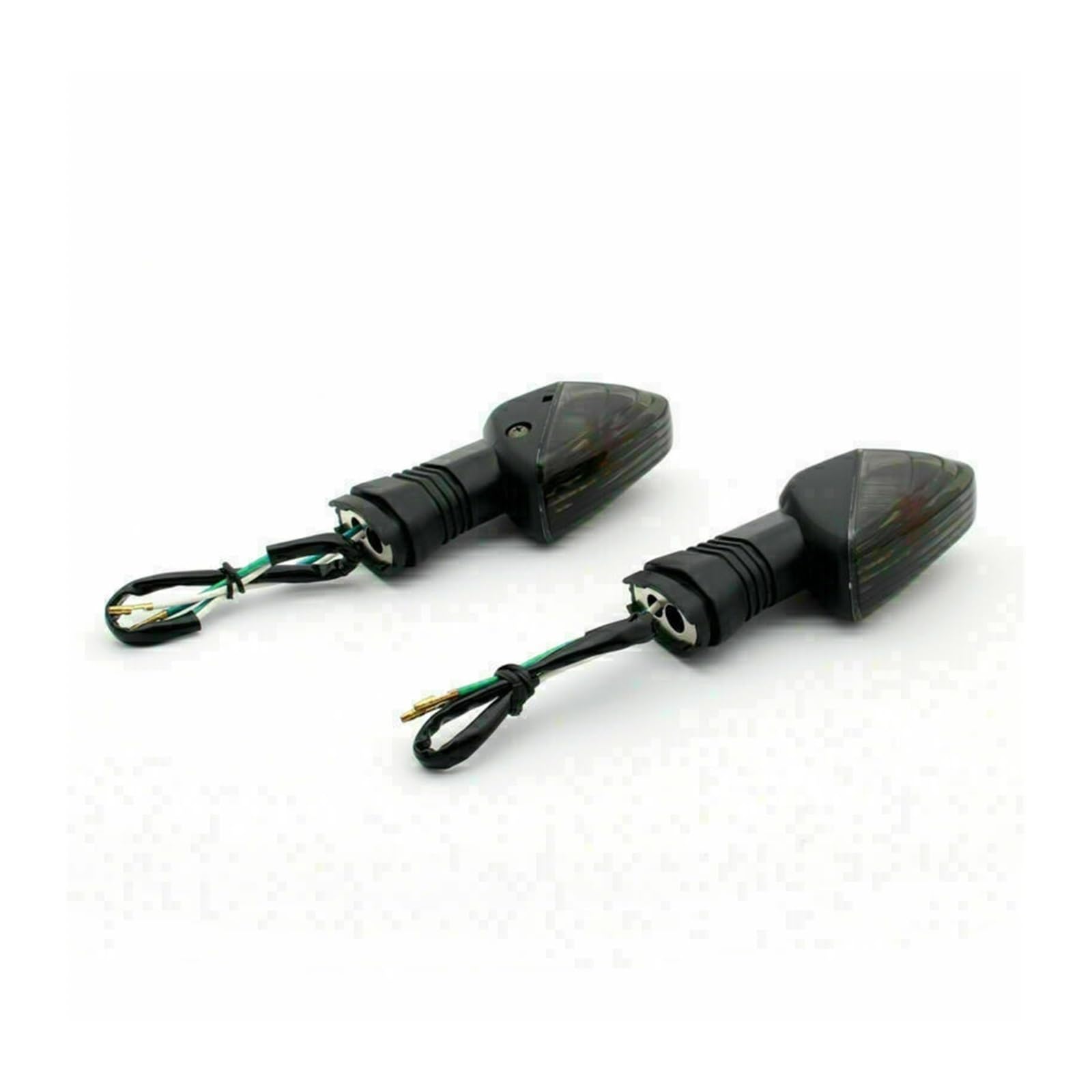 Intermitentes de motocicleta 4 Uds. De para giro de lente negra para lámpara indicadora de luz de señal para ZX-6R KLE500 KLE650 KLR650 Z750S