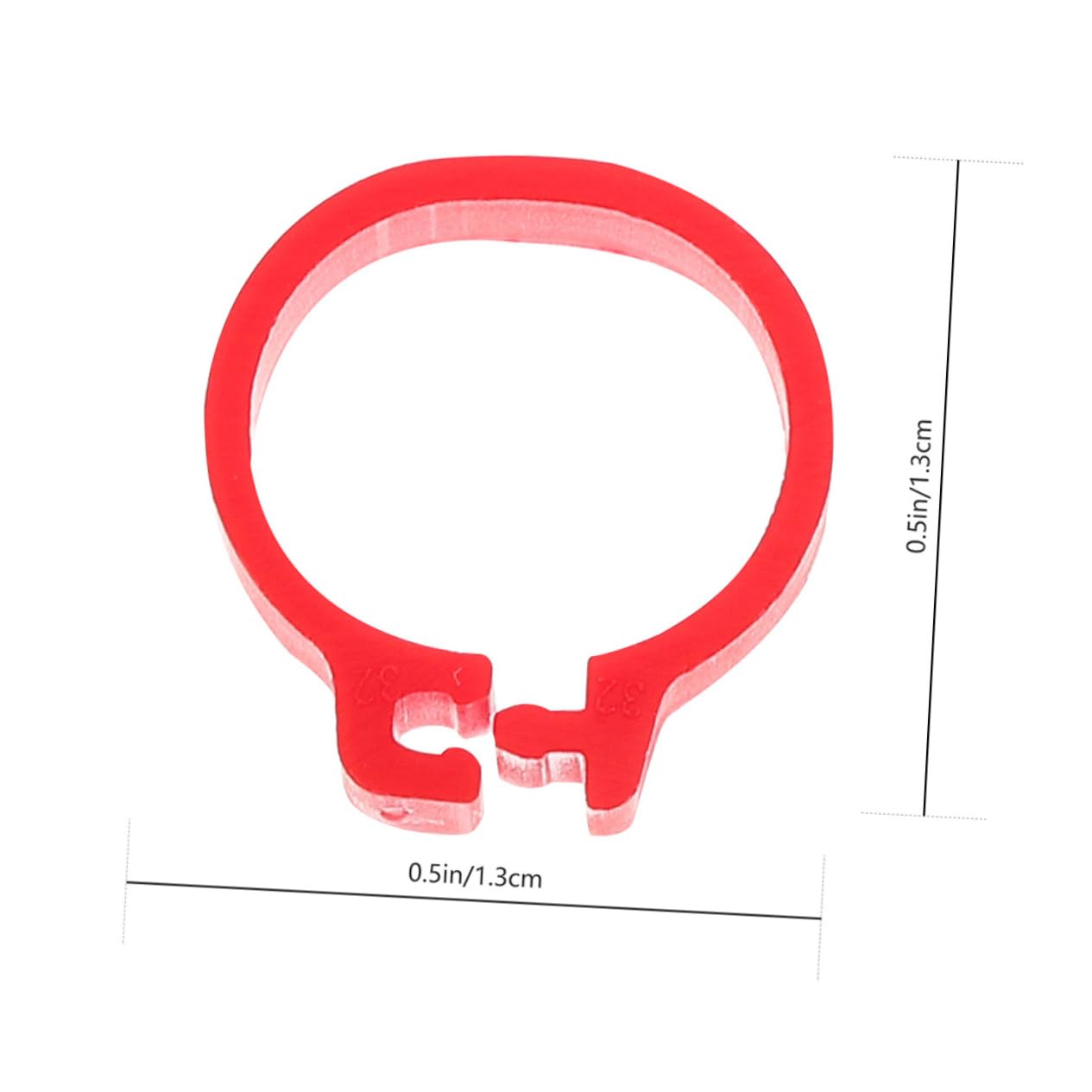 Abaodam 200 Pcs Identification Rings Plastic Foot Bands for Easy to Apply for Identifying Breeds and Marking Behavior