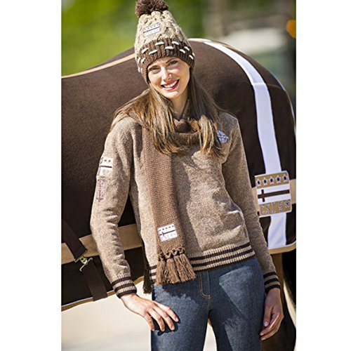 Equi-Theme "CSI 5 *" Chenille-Sudadera con Capucha, Colour marrón, Color - Kamel, tamaño Extra-Small