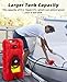 15 Gallon Gas Caddy,Portable Gas Tank With Le Fluid Transfer Siphon Pump,Gas Can With 10FT. Delivery Hose,Portable Fuel Tank With Pump for Cars, Lawn Mowers, Boats(Red)
