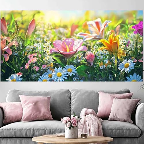 Diamond Painting Fleur 80x160 cm : Broderie Grand Format 5D