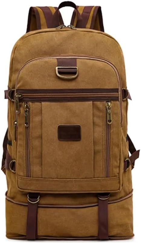 [ZRZSZMF] キャンバスバッグ60リットル登山登山マルチ機能の耐摩耗性とバックパック