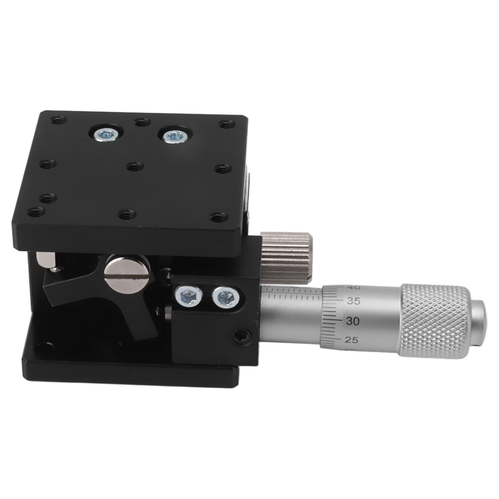 Mikrometer-Trimmplattform, Manueller Z-Achsen-Schiebetisch, LZ40-Aluminiumlegierung, Manueller Linearer Tisch mit Z-Achsen-Schiebetisch für Präzise Eisportionierer