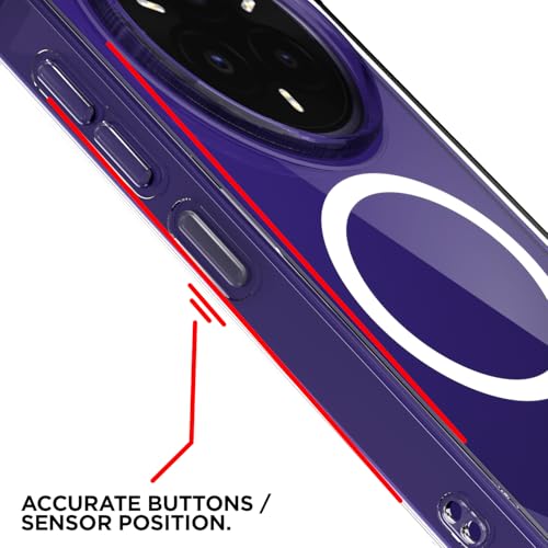 Image of Amazon Basics Back Cover for Realme 14 Pro Plus 5G Mag-Safe Shockproof PC + TPU Protective Case Magnetic Support Bumper Case (Transparent Mag-Safe)