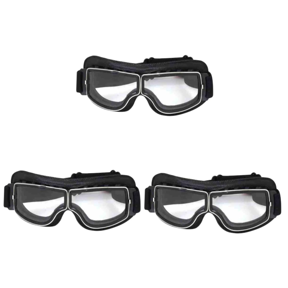 YARNOW 3 Pièces Saleté Pour La Protection Sécurité Casque De Vélo Ski Lunettes De Plein Air Clair Lunettes D'hiver Casques Snowboard Des Lunettes De Protection Bicyclette