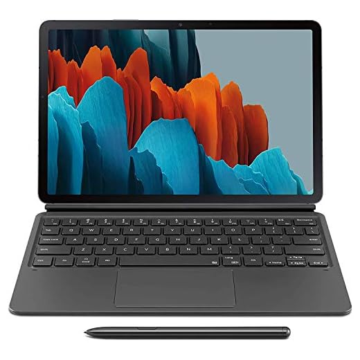 Samsung Galaxy Tab (S7/S7 5G) Book Cover Keyboard, EF-DT870UBEGUJ, Black