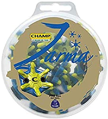 Champ Unisex's Zarma Studs, Green/Blue, Tri Lok #TOP21