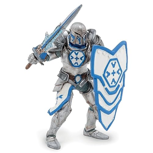 Papo, Realistic Silver Knight Figure, Ages 3+, Fantasy & Medieval Collection, Creative Play Epic Quests