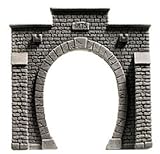 tunnelportale Dieses Steinmauer Portal ist für Oberleitung geeignet