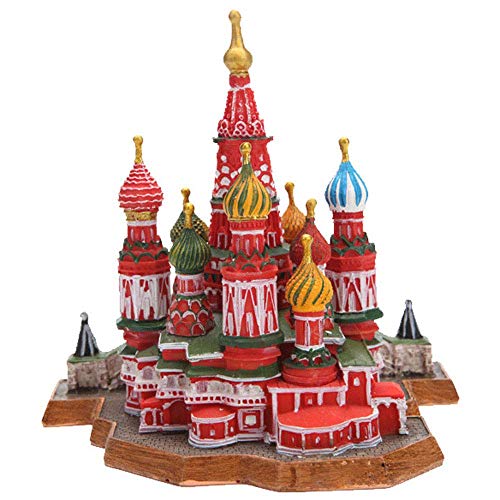 Église russe Vasily en résine : statue de sculpture décorative - 4