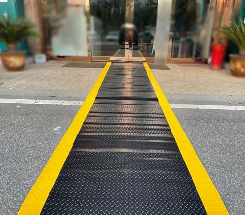 Tapis de sol en caoutchouc robuste 50x50cm pour bureau et garage - 7