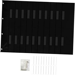 Happyyami Organizador de Pared para Archivos y Revistas con Soporte Colgante de Oficina y Aula Montaje Puerta y Duradero Color Negro