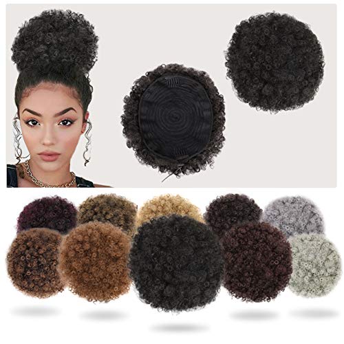 Stamped Glorious Afro Puff Drawstring Ponytail Puff Kinky Ponytail Drawstring Afro Ponytails for Black Women Updo Drawstring Ponytail Bun for Hair(2#)