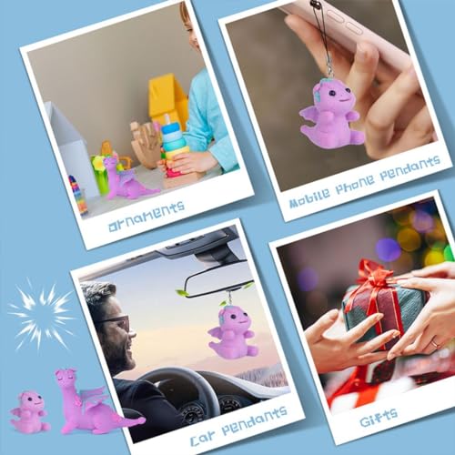 Image of Needle Felting Kit - DIY Dragon Plush Toy Making Supplies, 2 Sizes with Tools & Wool (Beginner-Friendly Craft Kit)