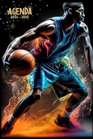 Agenda 2024-2025: Basketball | Planificateur Journalier - 2 Jours par
