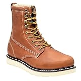 King Rocks Work Boots Men's 8' Plain Toe Wedge Comfortable Boots for Work and Construction Size 11...