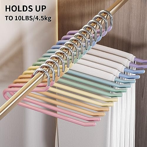 Slmt Pants Hangers For Women And Men, 28 Pack Jean Hangers For Closet, Open Ended Trouser Hangers, Rubber Coated Hangers Non Slip, Metal Clothes Hangers For Pants thumb #2