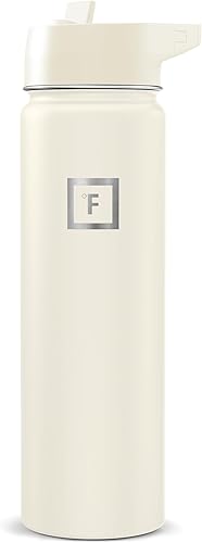 Miniatura 74 de IRON °FLASK Frasco de hidratación para acampar y senderismo con pajilla, botella de agua deportiva de acero inoxidable con aislamiento de boca