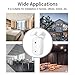 2PCS Tuya WiFi Intelligent Curtain Motor Electric Curtain Robot Automatic Opener No Wiring with Gateways Support APP Remote Control Timer Setup Temperature & Light Sensing Compatible with Home
