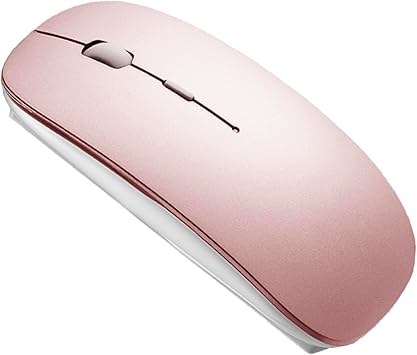 Bluetooth Wireless Mouse for Laptop mac MacBook ipad MacBook air MacBook pro pc Desktop Computer Windows Chromebook Notebook (Rose Gold)