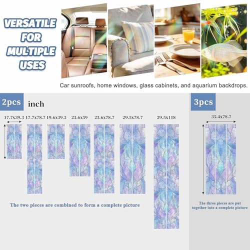 Película Decorativa Arcoíris para Ventanas 17.7x78.7 Pulg 2 pz miniatura 5