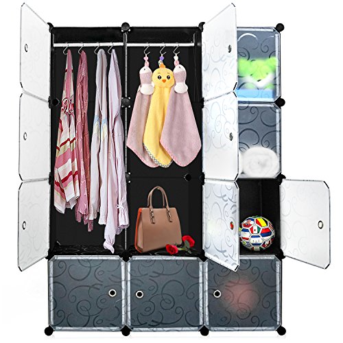 Carttiya Armadio Guardaroba Plastico Portatile