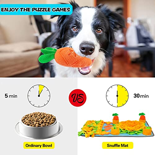 ZMUBB Large Snuffle Mat for Dogs with Dog Puzzle Toys Pet Foraging Mat and Interactive Toys for Nose-Work Feeding… - Image 3
