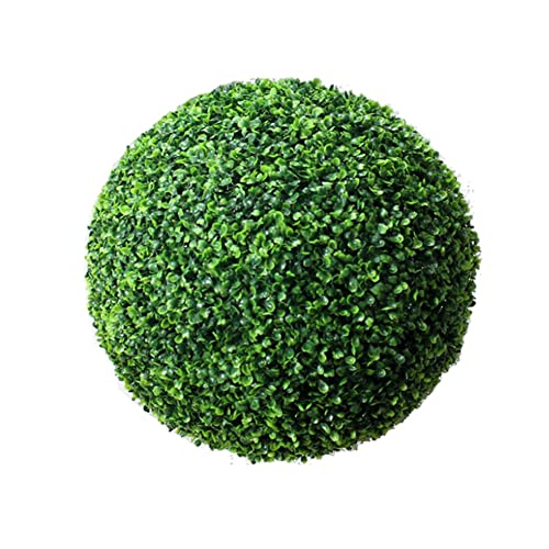 Hilai Boule De Buis De Buis Artificiel,25 cm Plante Artificielle Exterieur Topiaire Balle Réaliste Fausse Plante, Fournitures De Décoration Verte