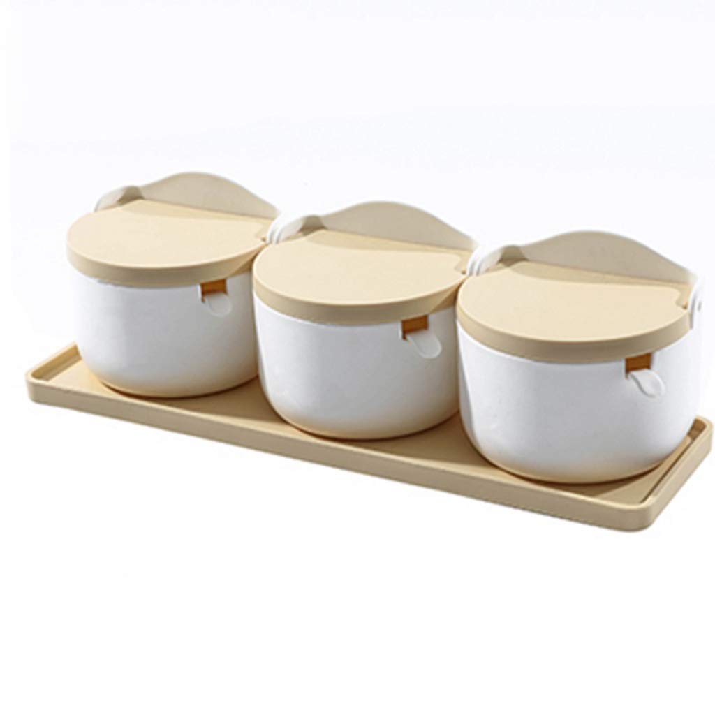 IANSHFKN Plastic Seasoning Cans Large Capacity Salt and Pepper Bottle Storage Jars for Oil Spice Container Home Kitchen