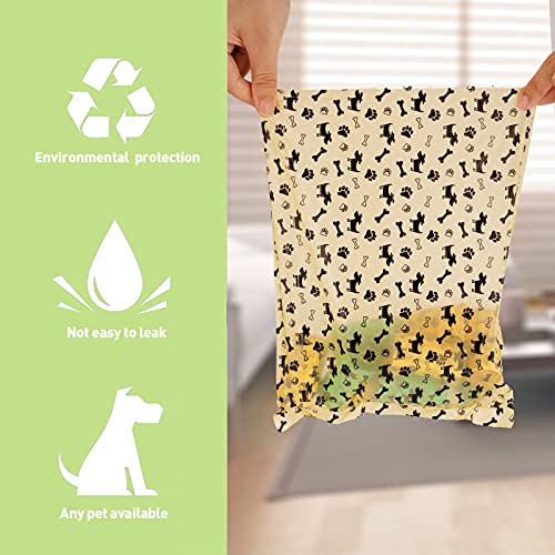 AMAYGA Hundekotbeutel 24 Rollen (600 Tüten) 1 Spender,auslaufsichere Kotbeutel für Hunde extra dick & reißfest,tropfsichere Hundetüten,Dog Poo Bags