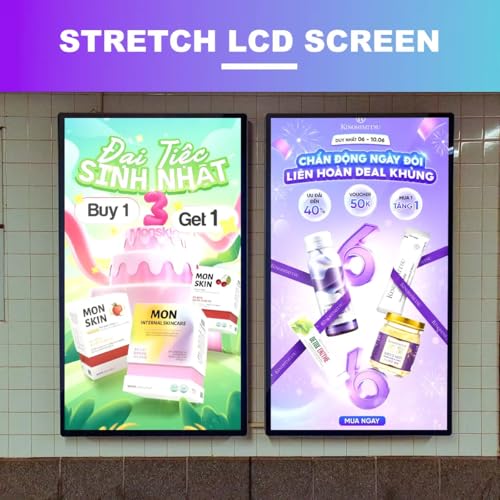 Image of 43 inch Indoor LCD Digital Signage Screen 1920x1080 Resolution | Android RK3568 2GB+16GB | Non-Touch /Infrared /Capacitive Touch | CMS Software | VESA Mount
