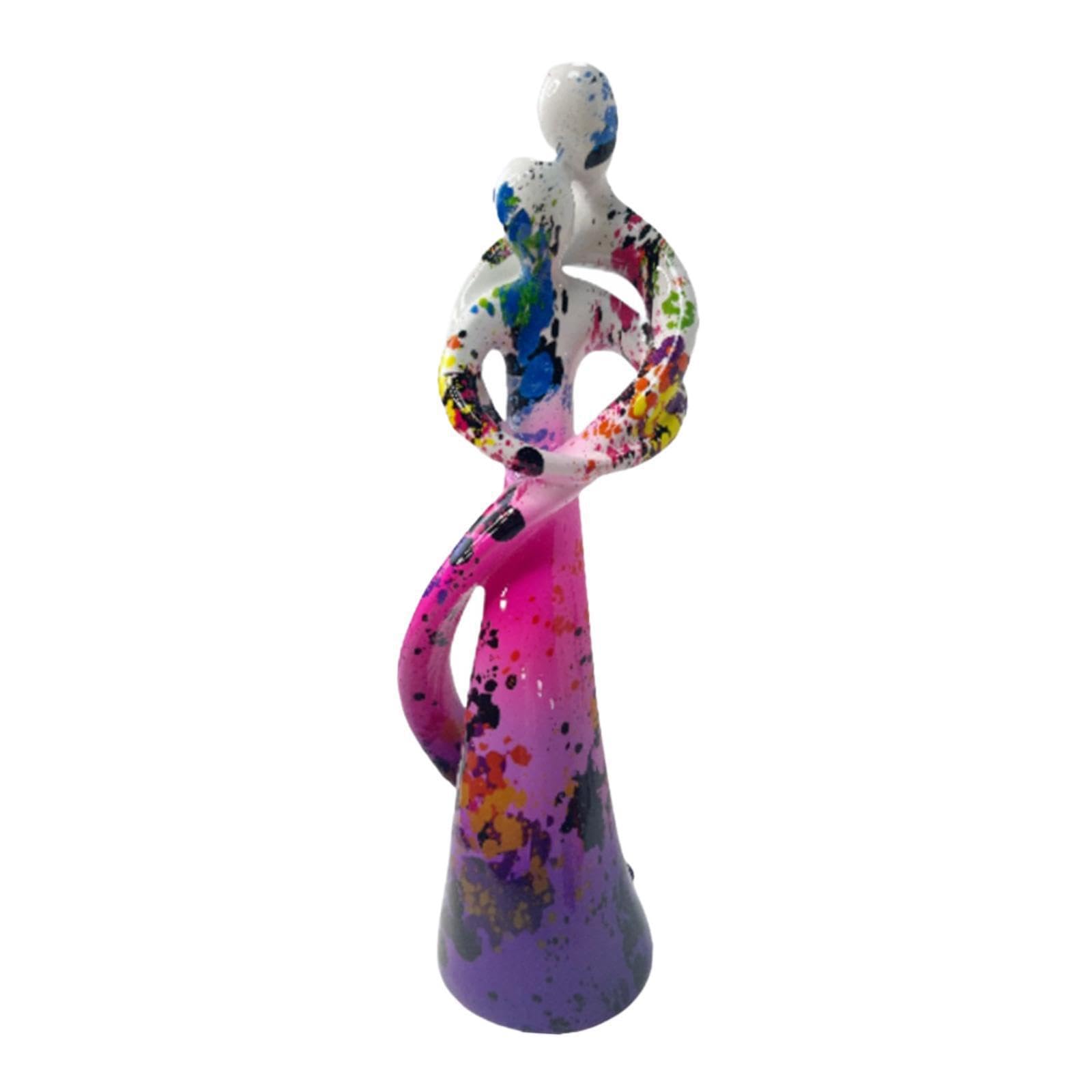 TWISAXC Stylish Embracing Couple Figurine Modern Desktop Ornament Romantic Home Decor Piece Shelf Etc Couples Cabinet Weddings